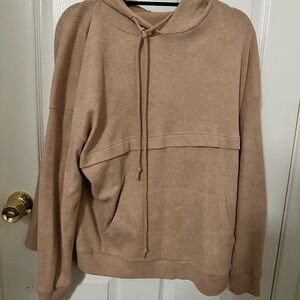 Cozy Tan Women's Hoodie Sweater